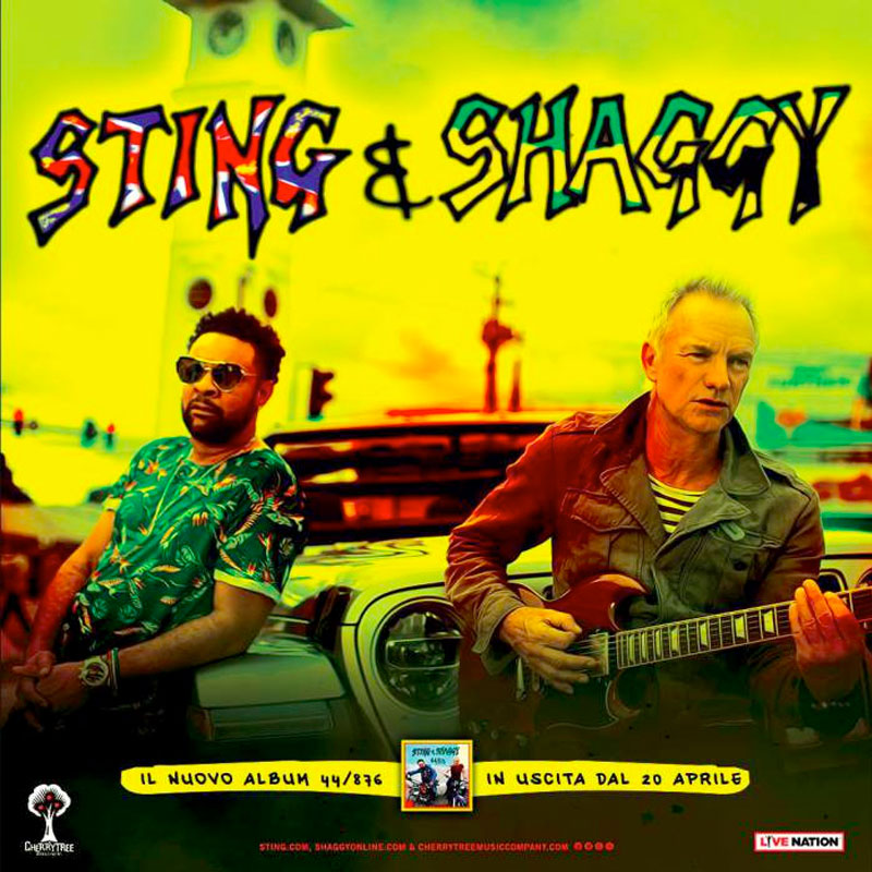 5 agosto Sting e Shaggy in concerto all’Arena della Regina
